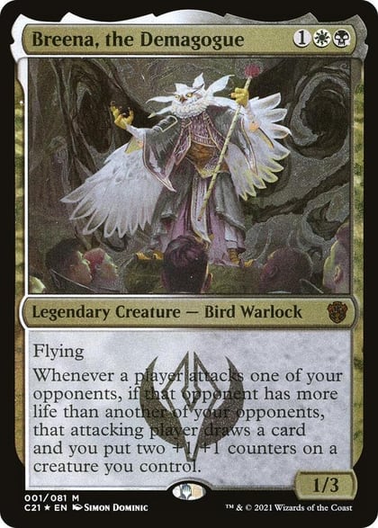 Breena, the Demagogue (Display Commander) - Thick Stock, Commander 2021 1