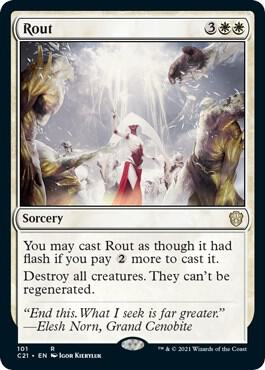 Rout, Commander 2021 101