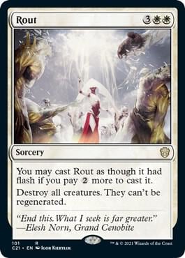 Rout, Commander 2021 101
