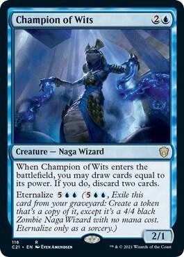 Champion of Wits, Commander 2021 116