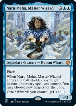 Naru Meha, Master Wizard, Commander 2021 124