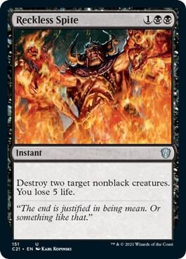 Reckless Spite, Commander 2021 151