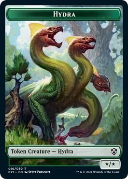 Hydra // Boar Double-Sided Token, Commander 2021 16 // 12