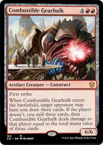 Combustible Gearhulk, Commander 2021 163