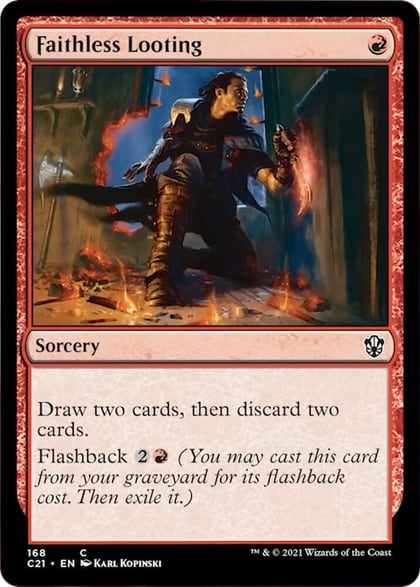Faithless Looting, Commander 2021 168