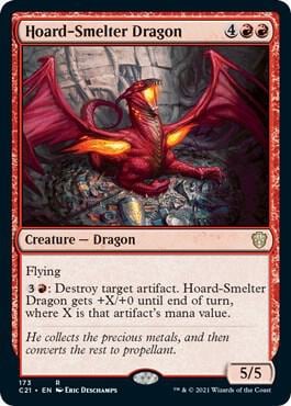 Hoard-Smelter Dragon, Commander 2021 173