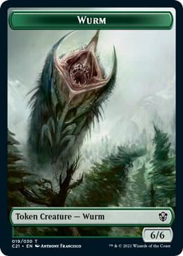 Wurm // Kraken Double-Sided Token, Commander 2021 19 // 4