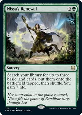 Nissa's Renewal, Commander 2021 201
