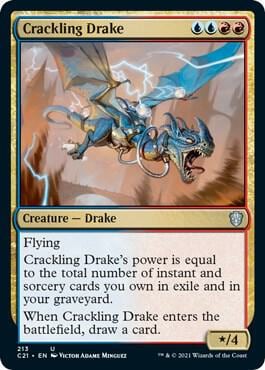 Crackling Drake, Commander 2021 213