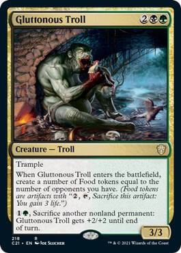 Gluttonous Troll, Commander 2021 218