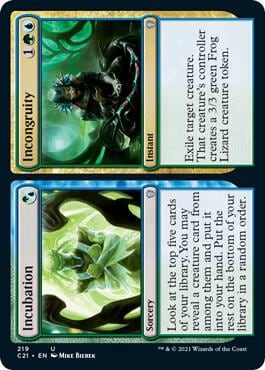 Incubation // Incongruity, Commander 2021 219