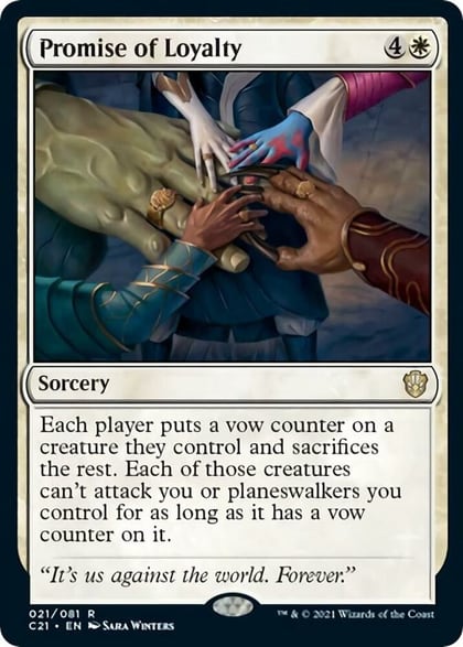 Promise of Loyalty, Commander 2021 21