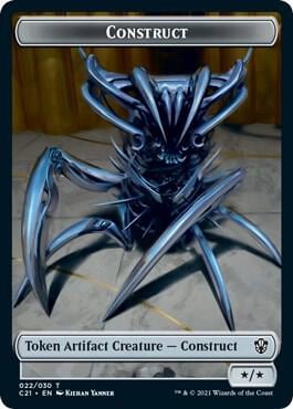 Construct (022) // Treasure Double-Sided Token, Commander 2021 22 // 7
