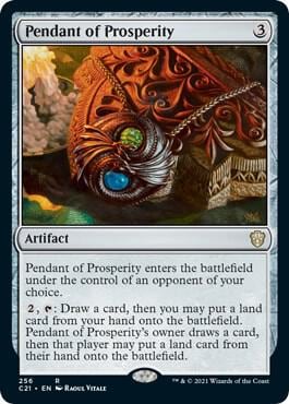 Pendant of Prosperity, Commander 2021 256