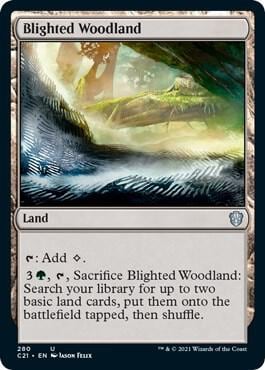 Blighted Woodland, Commander 2021 280