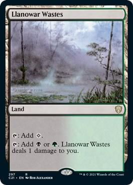 Llanowar Wastes, Commander 2021 297