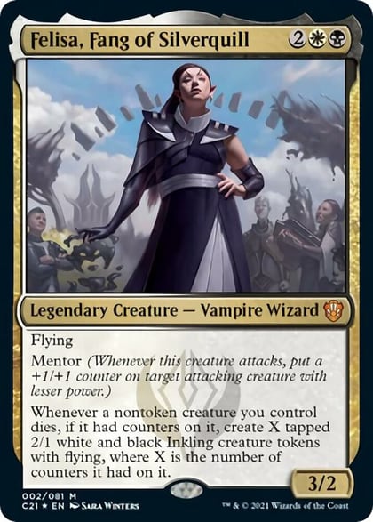 Felisa, Fang of Silverquill, Commander 2021 2