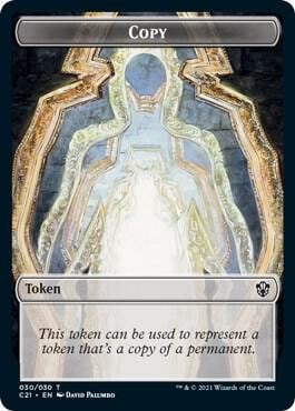 Copy // Fractal Double-Sided Token, Commander 2021 30 // 3