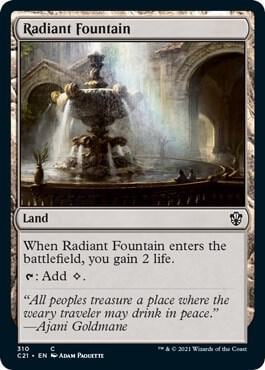 Radiant Fountain, Commander 2021 310