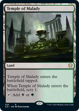 Temple of Malady, Commander 2021 323