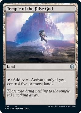 Temple of the False God, Commander 2021 326
