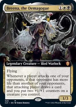 Breena, the Demagogue (Extended Art), Commander 2021 328