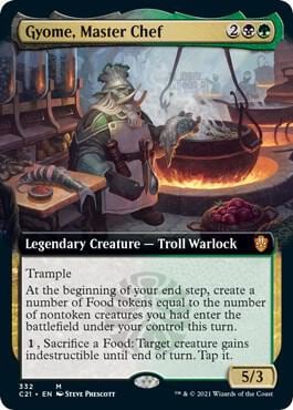 Gyome, Master Chef (Extended Art), Commander 2021 332
