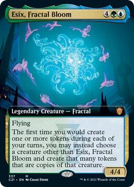 Esix, Fractal Bloom (Extended Art), Commander 2021 337