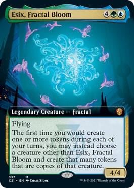 Esix, Fractal Bloom (Extended Art), Commander 2021 337
