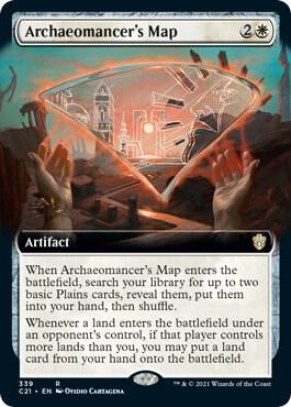 Archaeomancer's Map (Extended Art), Commander 2021 339