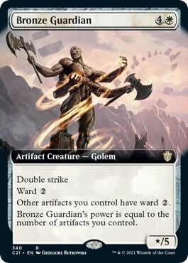 Bronze Guardian (Extended Art), Commander 2021 340