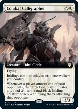 Combat Calligrapher (Extended Art), Commander 2021 341