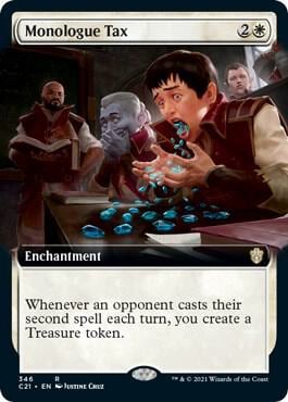 Monologue Tax (Extended Art), Commander 2021 346