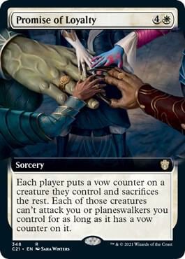 Promise of Loyalty (Extended Art), Commander 2021 348