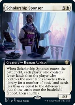 Scholarship Sponsor (Extended Art), Commander 2021 349