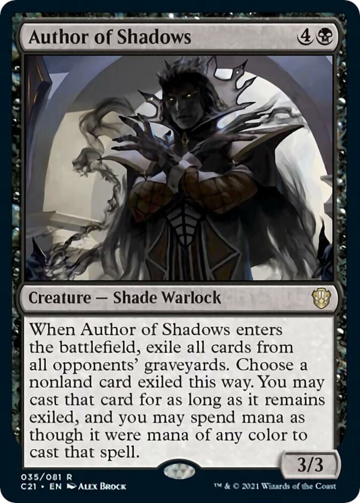 Author of Shadows, Commander 2021 35