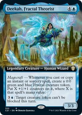 Deekah, Fractal Theorist (Extended Art), Commander 2021 353
