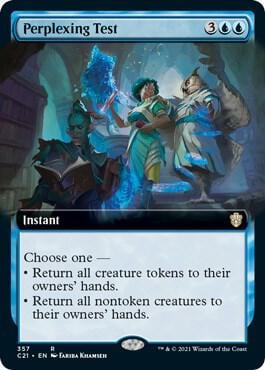 Perplexing Test (Extended Art), Commander 2021 357