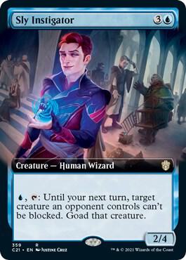 Sly Instigator (Extended Art), Commander 2021 359