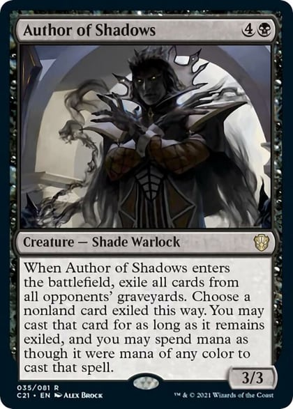 Author of Shadows, Commander 2021 35