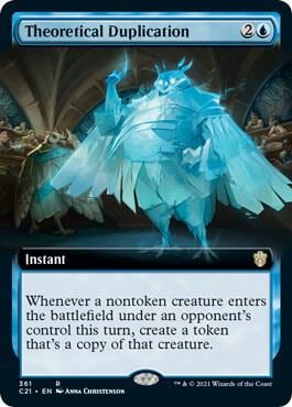 Theoretical Duplication (Extended Art), Commander 2021 361