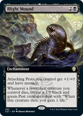 Blight Mound (Extended Art), Commander 2021 363