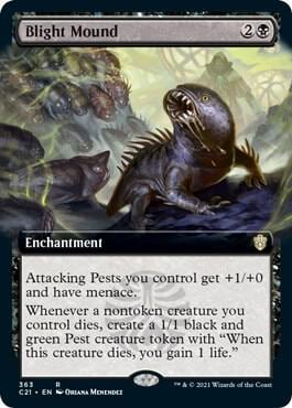 Blight Mound (Extended Art), Commander 2021 363