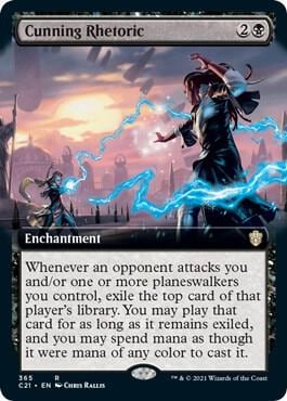 Cunning Rhetoric (Extended Art), Commander 2021 365