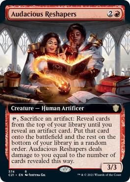 Audacious Reshapers (Extended Art), Commander 2021 374