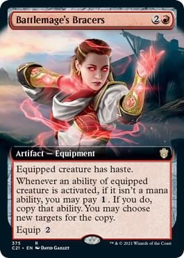 Battlemage's Bracers (Extended Art), Commander 2021 375