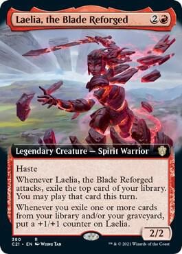 Laelia, the Blade Reforged (Extended Art), Commander 2021 380