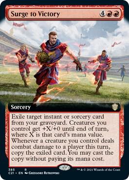 Surge to Victory (Extended Art), Commander 2021 385
