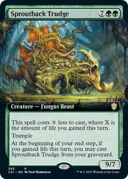 Sproutback Trudge (Extended Art), Commander 2021 395