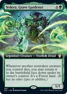 Yedora, Grave Gardener (Extended Art), Commander 2021 397